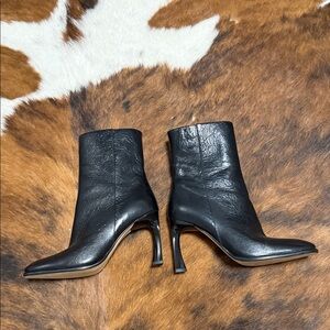 Michael Kors Black Short Leather Boots